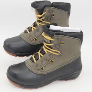 NEW THE North Face Women’s 6.5 Shellista IV Shorty Waterproof Boots Green Black